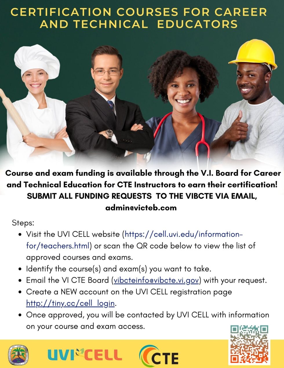 UVI CELL Instructors Support | VIRGIN ISLANDS CAREER AND TECHNICAL ...
